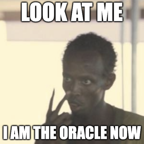 realpepito's tweet photo. Becoming your own oracle now marketed as "oracle-free" https://t.co/P9nXZMzTUe