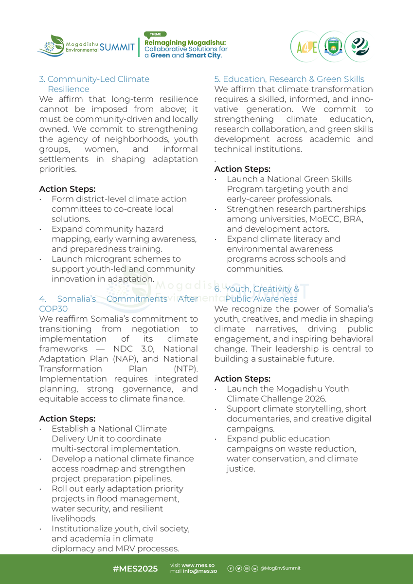 Mogadishu Environmental Summit tweet media