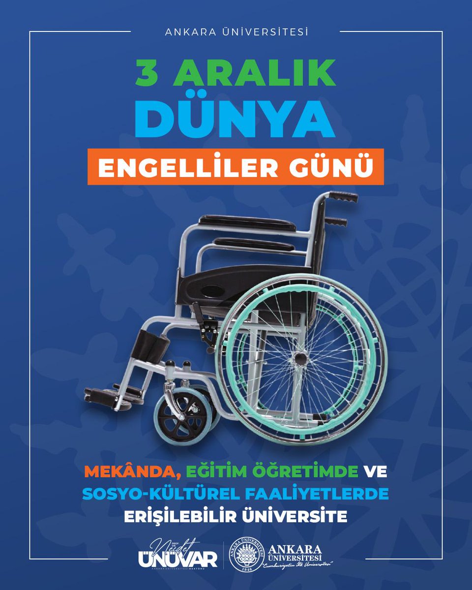 3 Aralık Dünya Engelliler Günü

Mekânda, eğitim öğretimde ve sosyo-kültürel faaliyetlerde erişilebilir üniversite