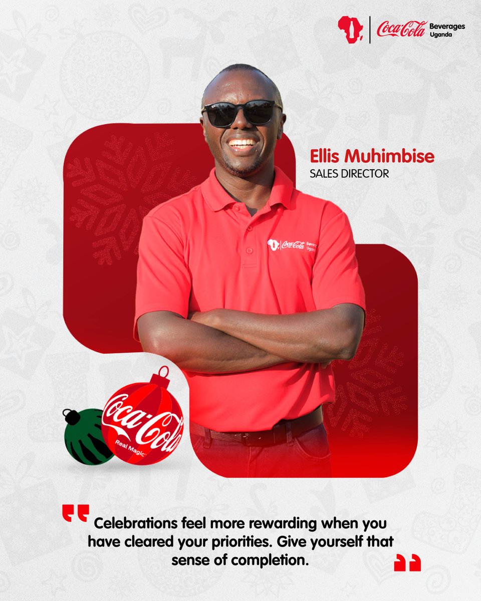 CocaColaBevUg's tweet image. December is here!  Set clear goals, tackle those pending tasks, and don’t forget to make space for joy along the way.

#MondayMotivation 
#RealMagic
#RefreshUG
#CCBU