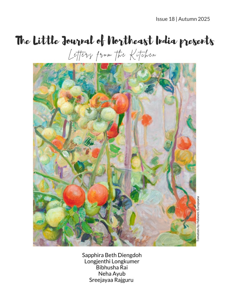 TNeindia's tweet photo. Our first themed issue, Letters from the Kitchen, is now live!

https://t.co/sq6useuh4N

#thelittlejournalofnortheastindia #thelittlejournal #northeastindia #neindia https://t.co/jJogaIYuab