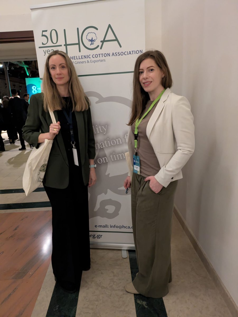Cotlook’s Alice Robinson and Sandra Constantopoulos attended The 8th Mediterranean Cotton Roads Conference last week in Thessaloniki, Greece.
Key highlights:
• Warm opening remarks from industry leaders, including HCA President Prodromos Ousoultzoglou, as the Hellenic Cotton
