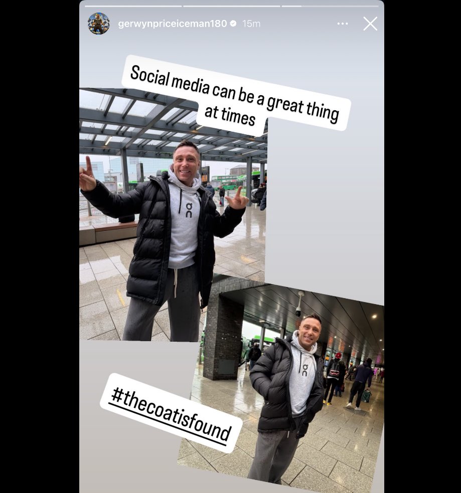 joshpearson180's tweet photo. Final update from #Coatgate 

HE’S GOT IT BACK!! 🤣🤣 https://t.co/p1Ja1BzOX0