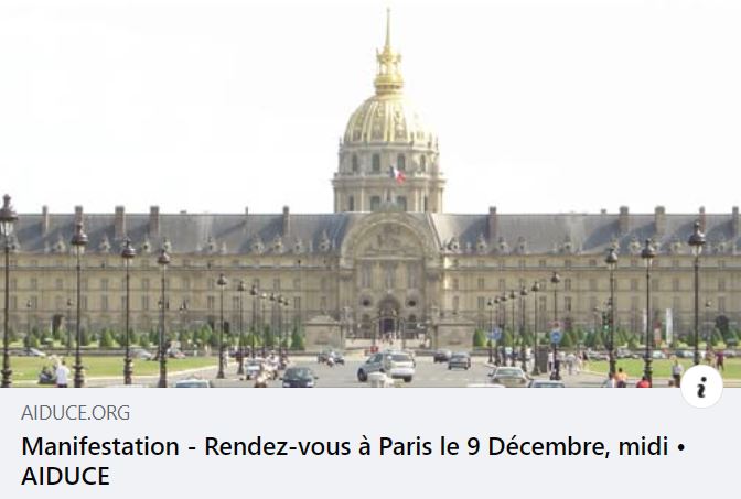 benoit_durand's tweet photo. #AIDUCE: Association Indépendante des Utilisateurs de Cigarette Électronique
Manifestation – Rendez-vous à Paris le 9 Décembre, midi
https://t.co/8uPxUfKz20 https://t.co/VthBjicYlj