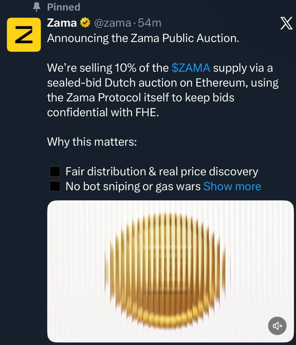 bano47143's tweet image. @zama public sale coming soon 
Fair distribution &amp;amp; real price discovery No bot sniping or gas wars Show more @zama #ZamaCreatorProgram