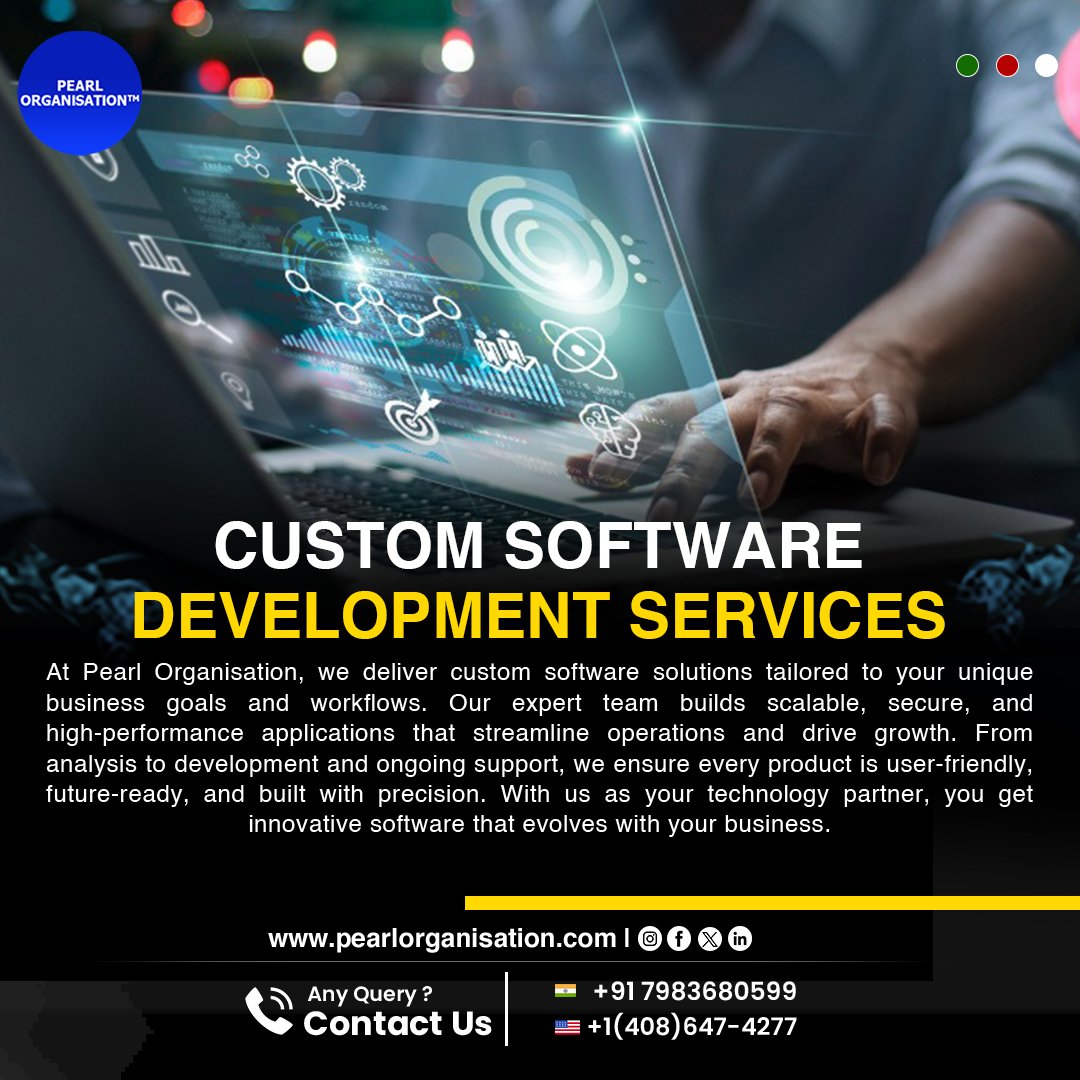 pearlorgs's tweet image. Transform your business operations with our Custom Software Development Services designed to deliver scalable and high-performance solutions.
.
.
🌐 pearlorganisation.com
📞 Contact Us : +91 7983680599 , +1(408) 647-4277
.
.
#PearlOrganisationReviews #SoftwareDevelopment