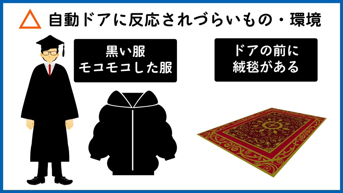 QuizKnock_Web's tweet photo. 🚪自動ドアが反応しない！！🚪

メーカーの方の力も借りて「反応しやすい服装」を探ります。
https://t.co/bHSz2ok3oz https://t.co/Az7BT2IVHy