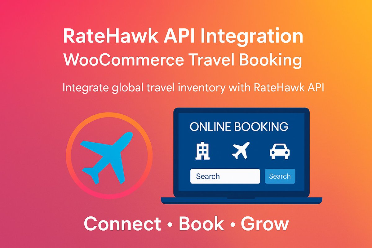 aaravnayar5's tweet image. Unlock real-time travel automation with seamless RateHawk API Integration for WooCommerce ✈️
Give your travel website live availability, instant confirmations, dynamic pricing, and a smooth booking experience—100% automated!
🌍 store.kbizsoft.com/ratehawk-api-i…

#WooCommerce #RateHawkAPI