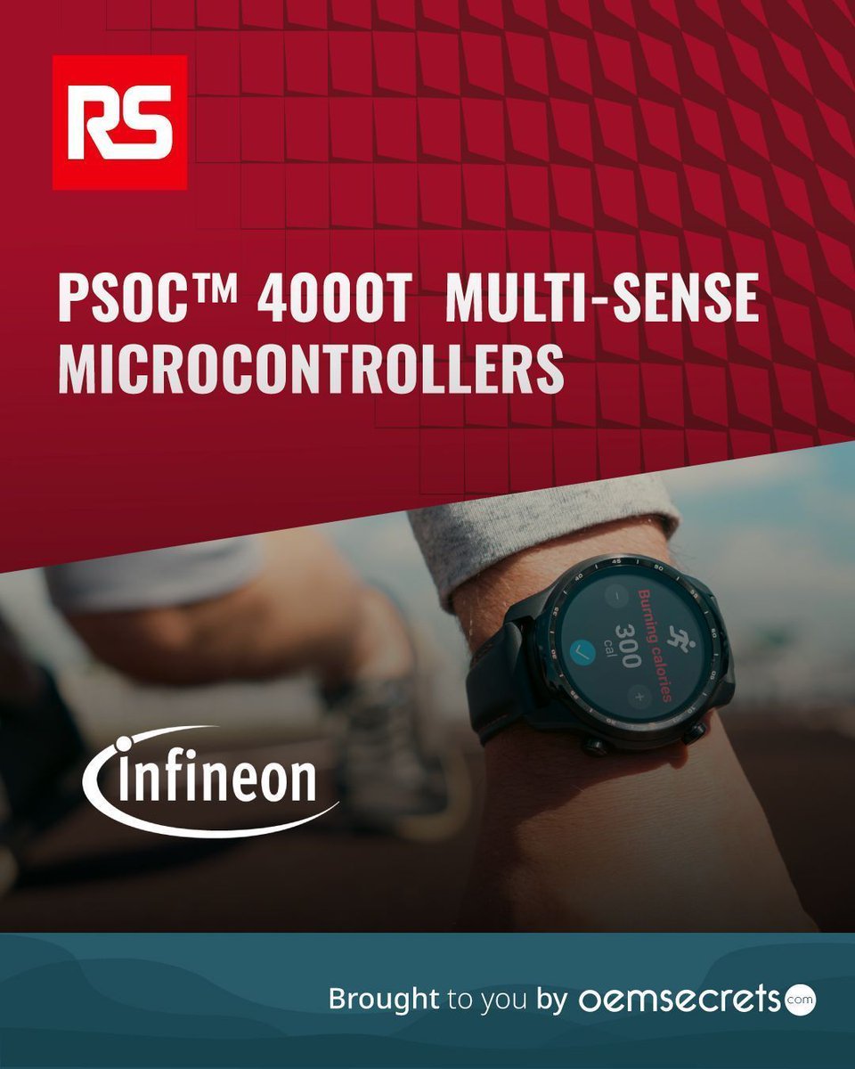 oemsecrets's tweet image. 🚀 Meet @Infineon&apos;s PSOC™ 4000T Microcontrollers.

Unlock industry-leading capacitive sensing with ultra-low power - perfect for wearables, hearables, and next-gen smart IoT devices.

🔗 Now available at @WeAreRSGroup: buff.ly/5lxoJkk

#Microcontroller #Infineon #IoT #RS