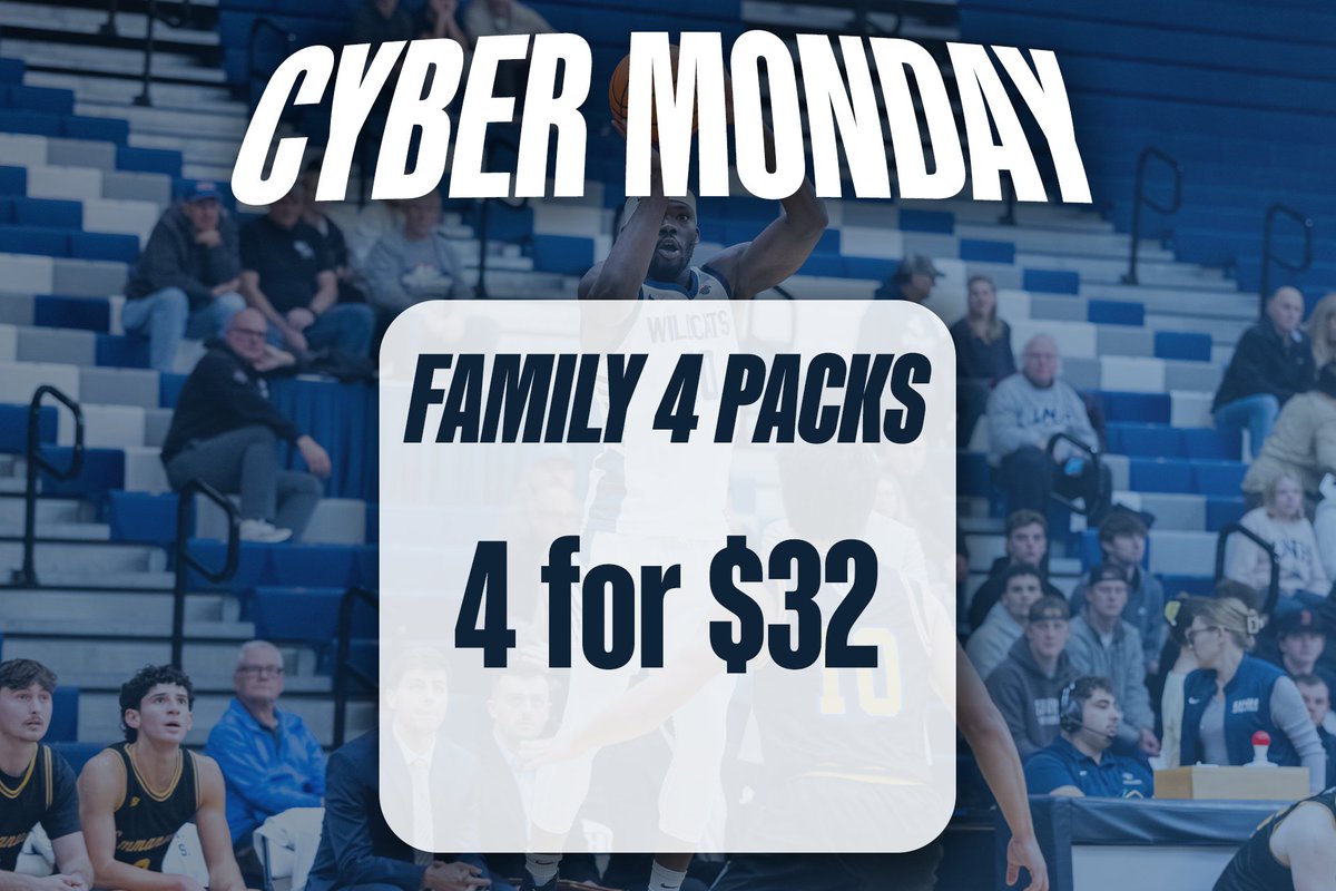 UNHWildcats's tweet photo. As a token of our appreciation for your incredible support, UNH Athletics is offering exclusive Cyber Monday ticket deals today only!

Buy Now ➡️ https://t.co/XXovveWJQi

#BeTheRoar https://t.co/etV7Yxh2rh