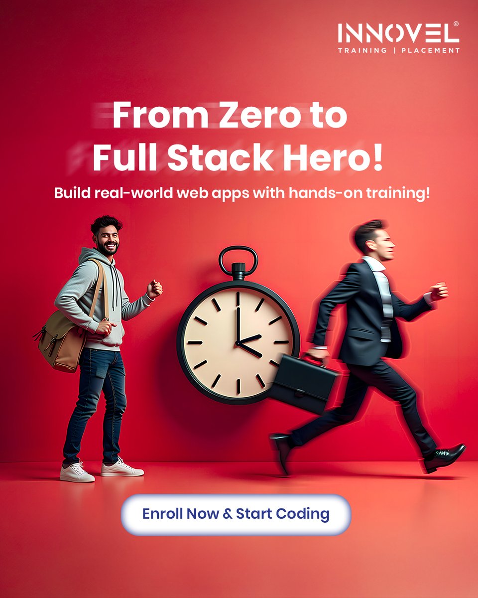 innovelindia's tweet image. From beginner to industry-ready Full Stack Developer.
INNOVEL’s Full Stack program focuses on real-world web applications, structured hands-on practice, and placement-oriented training
#Innovel #InnovelTraining #FullStackDeveloper #FullStackDevelopment #WebDevelopment  #ITCareers