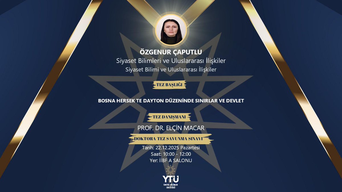 YTÜ Sosyal Bilimler Enstitüsü tweet media