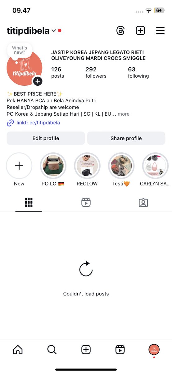titipdibela's tweet photo. Guyss, instagram pertama kami @titipdibela disuspended! Huhu doakan semoga bisa balik lg ya 😭 please follow backup account kami https://t.co/2h4ReZ93Ks 🤍🤍 

Bisa join grup jugaa untuk update salenya yaahh (link di bio ig)

Thank youu🥰 

-t jastip korea jastip jepang legato https://t.co/xamA99gMWE