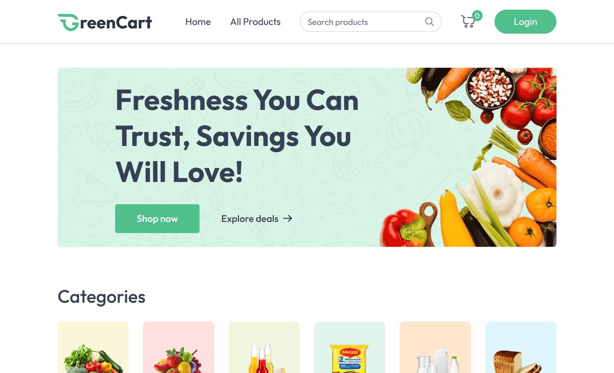 anandkumar_dev's tweet image. Just finished the entire frontend of my MERN E-Commerce App 🚀

Built:
✔ Product pages
✔ Cart UI
✔ Auth screens
✔ Seller Dashboard
✔ Reusable components
✔ Fully responsive UI (React + Tailwind)

Backend next 🔥

GitHub: github.com/anandkumardev/…

#MERN #ReactJS #BuildInPublic