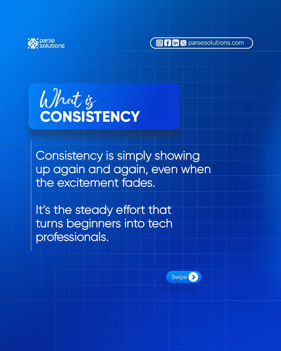 ParseSolutions's tweet image. Consistency is equally as important as motivation.
If you want to grow, showing up regularly is important.🧑🏽‍💻
Ready to be consistent and learning with us?

Send us a DM Now🚀

#LearnTech #TechEducation #OnlineLearning #Consistency #Cybersecurity #CloudComputing #BusinessAnalysis