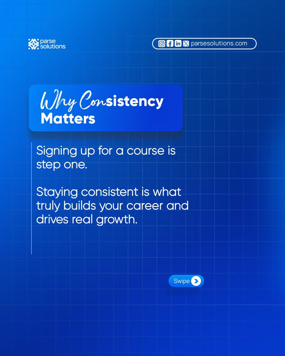 ParseSolutions's tweet image. Consistency is equally as important as motivation.
If you want to grow, showing up regularly is important.🧑🏽‍💻
Ready to be consistent and learning with us?

Send us a DM Now🚀

#LearnTech #TechEducation #OnlineLearning #Consistency #Cybersecurity #CloudComputing #BusinessAnalysis