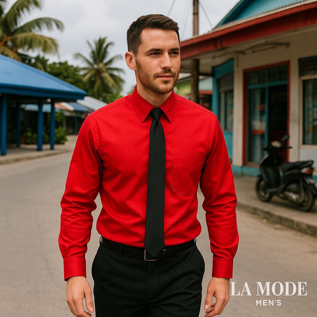 LaModeMens1's tweet photo. Bold red. Classic black.
A global menswear moment in the heart of Funafuti.
La Mode Men’s delivers style built for every city. 🌍

#LaModeMens #MensFashion #Style #Funafuti #Tuvalu #Menswear https://t.co/gJmkCPwTVX