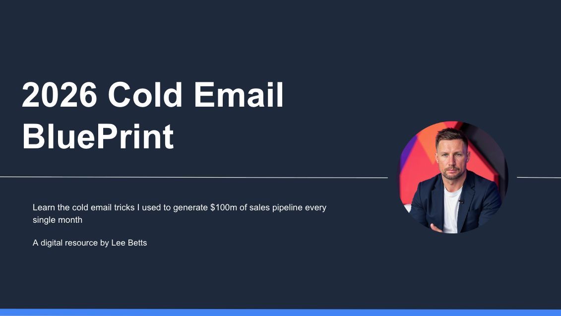 I just finished creating the 2026 Cold Email Blueprint

It contains the secrets I used to generate over $100m in sales pipeline every single month using cold email, and the updated rules for getting results in 2026

- Correct Infrastructure
- Best tools
- Best Set Up
- How to use