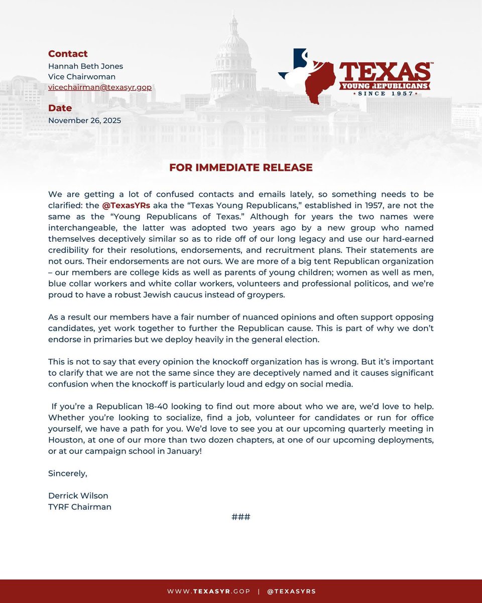 North East Texas Young Republicans tweet media