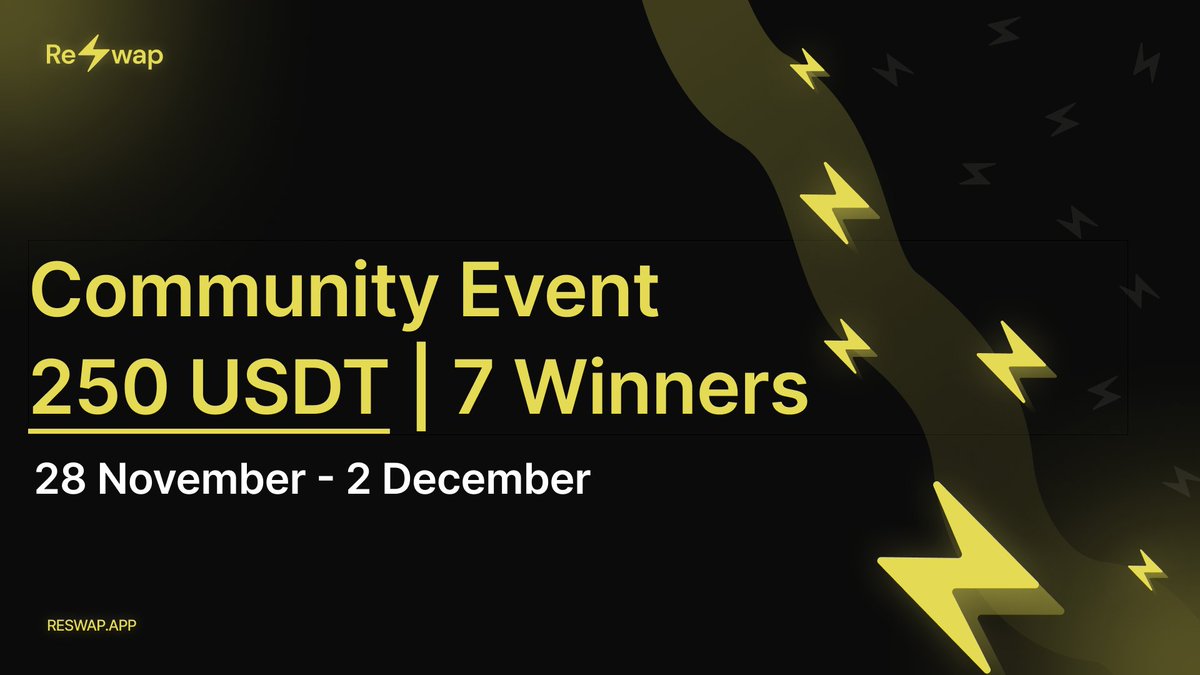 reswapdotapp's tweet image. 250 $USDT, 7 winners, only 1 day 🔥

Competition terms👉 x.com/reswapdotapp/s…

Only one day left, hurry! The conditions are extremely simple. We will announce the winners tomorrow ⚡️

#Solana #Airdrop #Crypto $SOl