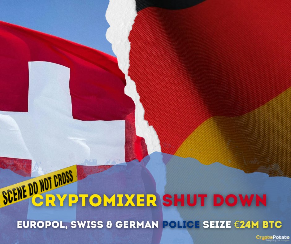 🥔CRIPTOVALUTE : Chiuso Cryptomixer: la polizia europea sequestra 24 milioni di euro in Bitcoin legati al riciclaggio di denaro