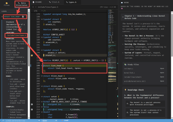 engix_dev's tweet image. Files とか Data Structures とかでソースコードや構造体を見ながら Linux カーネルの学習ができるサイト。
gigazine.net/news/20251130-…