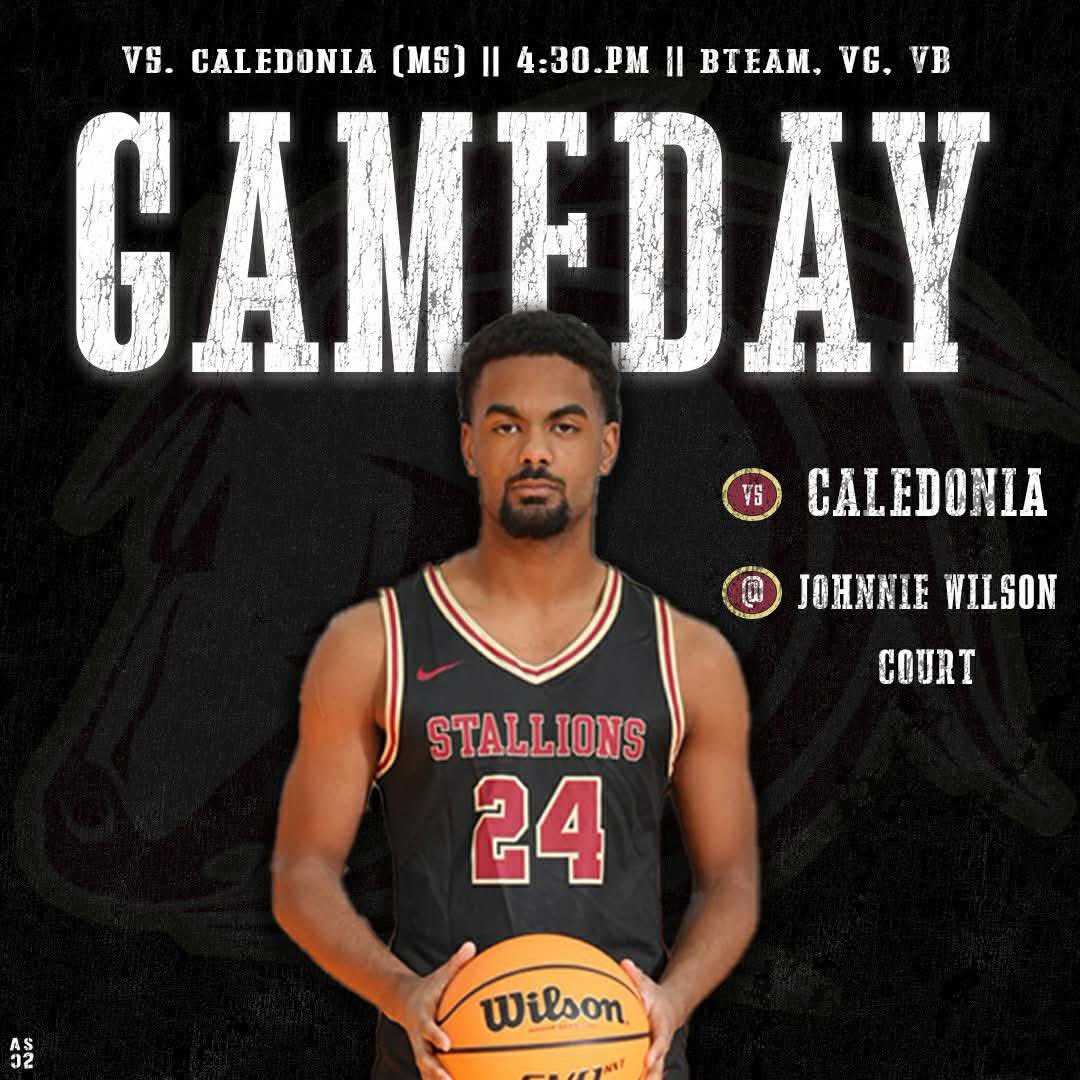 slsn7422's tweet photo. 🏀GAMEDAY 

South Lamar vs Caledonia 
📍 Millport, AL 
⏰ 4:30 BTeam, 5:30 VG, 6:30 VB 

Come out and support your Stallions! https://t.co/EqOShmseoh