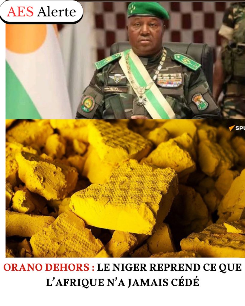Pour le Niger, la reconquête de l'uranium est un droit souverain qui ne fait que commencer, selon un panafricaniste

Ce matériau est stocké sur le site d’Arlit 🇳🇪, qui appartenait à l’entreprise française Orano (ex- Areva), nationalisé après le coup d’État de 2023.

"Compte tenu
