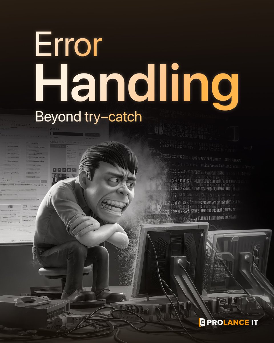 ProLance_IT's tweet photo. Error handling is no longer just about catching exceptions, it’s about creating predictable, maintainable, and resilient systems. 🚀

Modern engineering teams are moving far beyond scattered try–catch blocks and embracing smarter patterns that keep code clean and scalable. https://t.co/INBdGXQ8rU