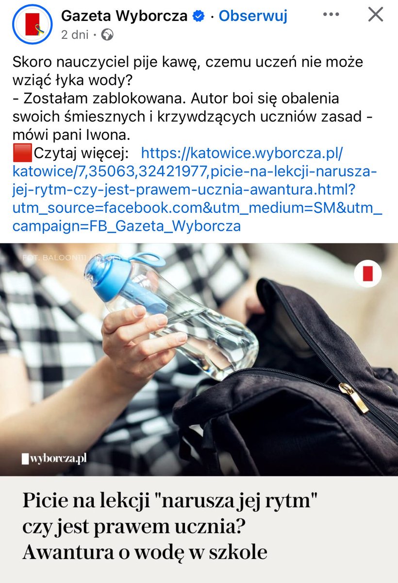 Rock_UR_English's tweet photo. Nauczyciele, którzy zabraniają uczniom pić wodę w trakcie lekcji albo wyjść do toalety, to tak naprawdę bohaterowie, którzy doskonale wiedzą, że skupienie rośnie proporcjonalnie do poziomu odwodnienia. https://t.co/MdkMvDloO4