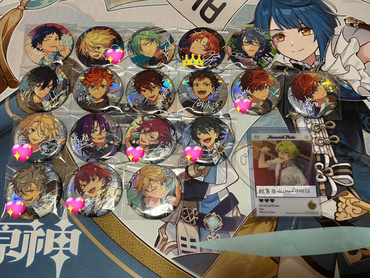 交換】あんスタ 9周年 TRIP 缶バッジ ぱしゃっつ 缶バッチ 譲: 画像