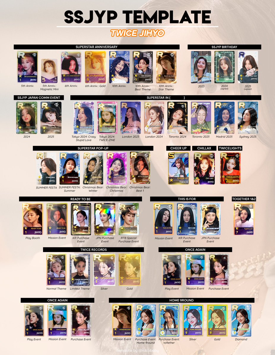 TWICE Jihyo SSJYP Photocard Template (UPDATED) ↳ *NEW* Christmas