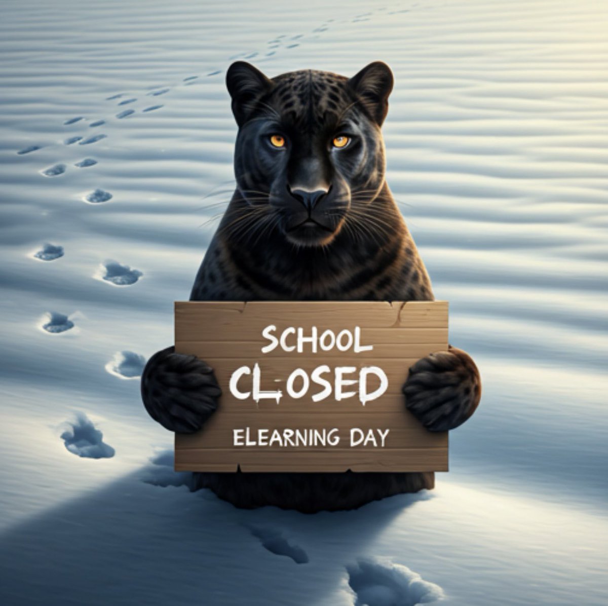 Pioneer Regional Schools are now closed and going to eLearning due to icy roads. #PantherPride