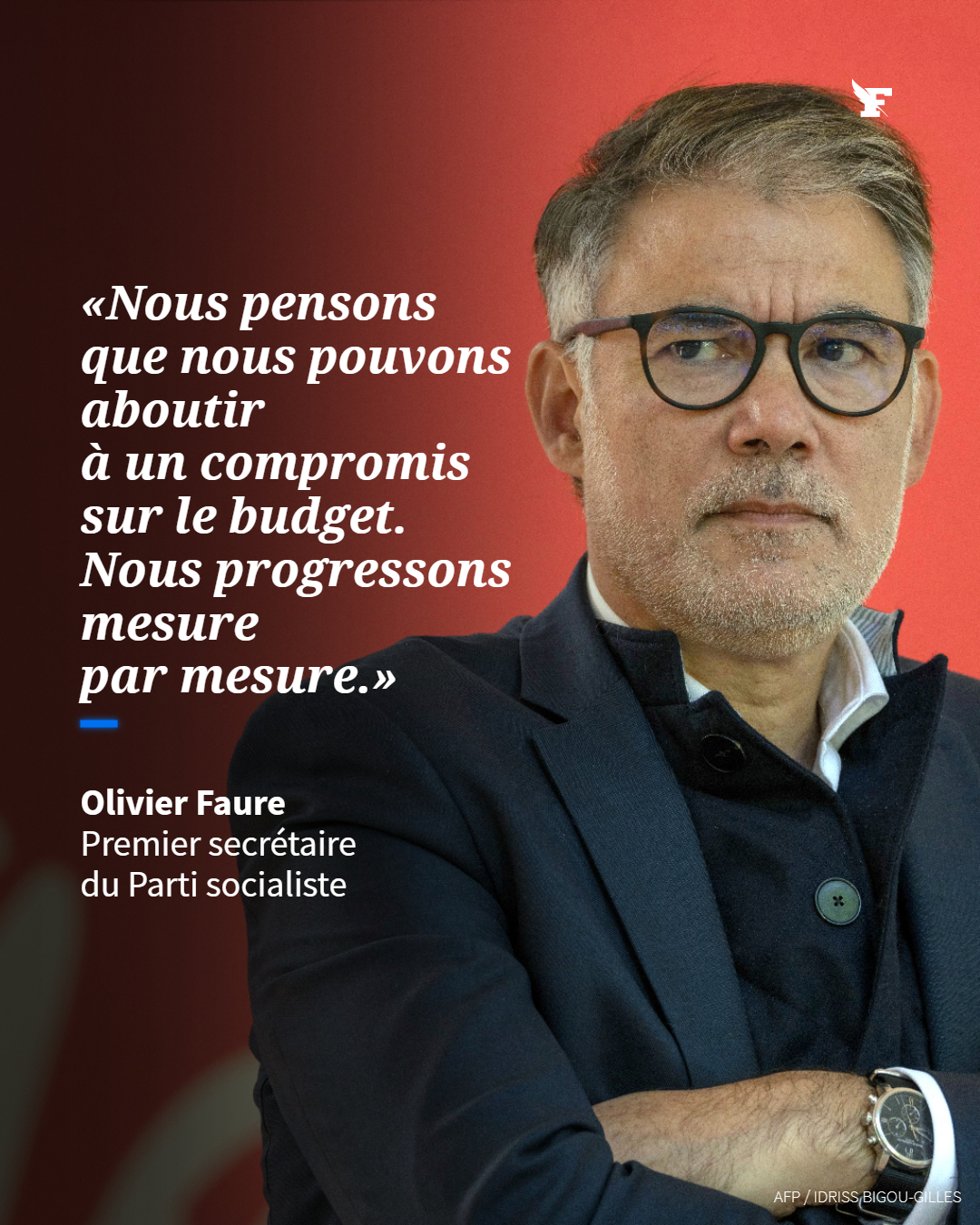 «Nous sommes dans une approche qui peut aboutir à un compromis mais nous n’en sommes pas encore là», a annoncé Olivier Faure, au sortir d’un déjeuner à Matignon.
→