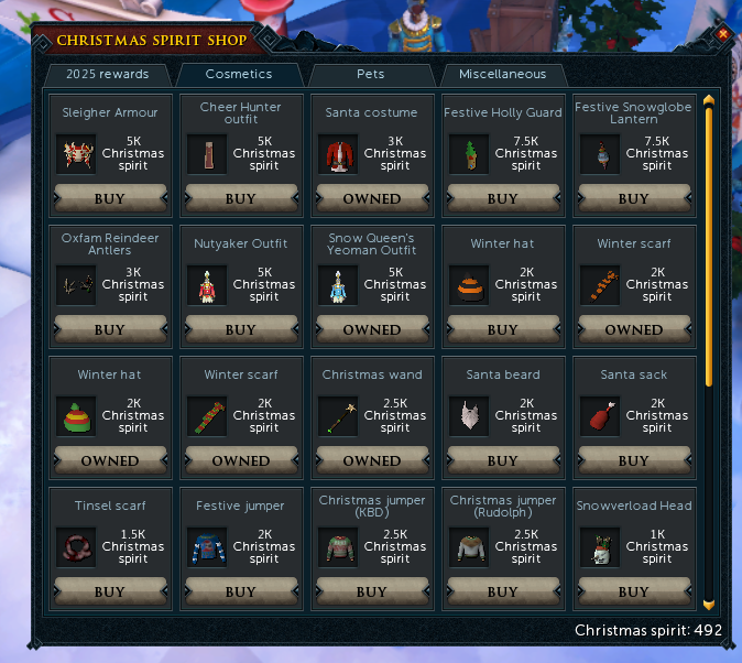 Ngl I'm a bit upset that Jagex brought back the OG santa costume and only for 3k too