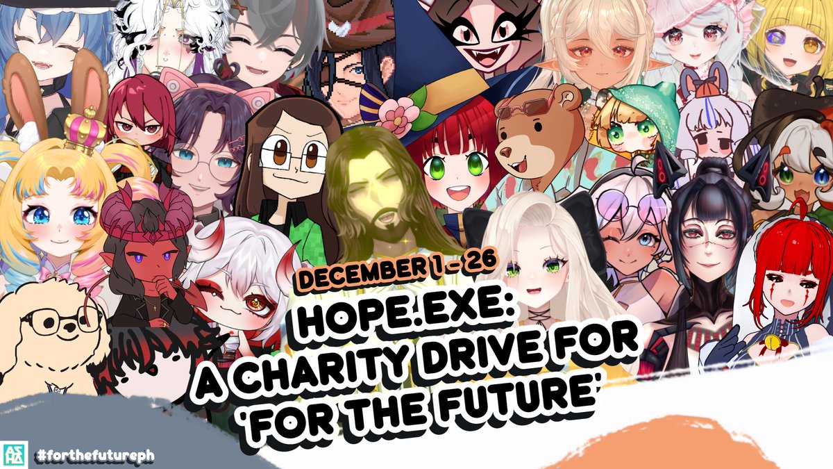 ASHA_EXE's tweet photo. 🌟 LET'S GIVE LOVE TO THOSE IN NEED 🌟
Say hi to our wonderful participants for our charity, HOPE.EXE ~
We're aiming to reach 5000usd to help those who were affected by the typhoon in PH! Please support them all and check out the donation link below 🙏🩵
Thank you so much! https://t.co/iHjiZMiDu2
