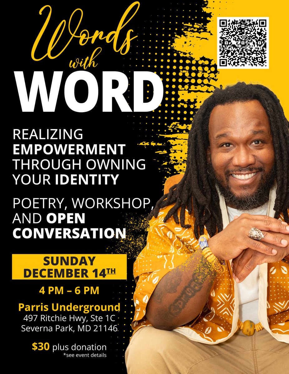 DavidSnowden's tweet photo. Stepping outside my comfort zone and working on new projects. Poster for an upcoming Empowerment workshop designed to build on one's identity and confidence.

I really like the way this flyer turned out and hope to attend the session myself next month with Wordslave the artist . https://t.co/76A0xGfm0k