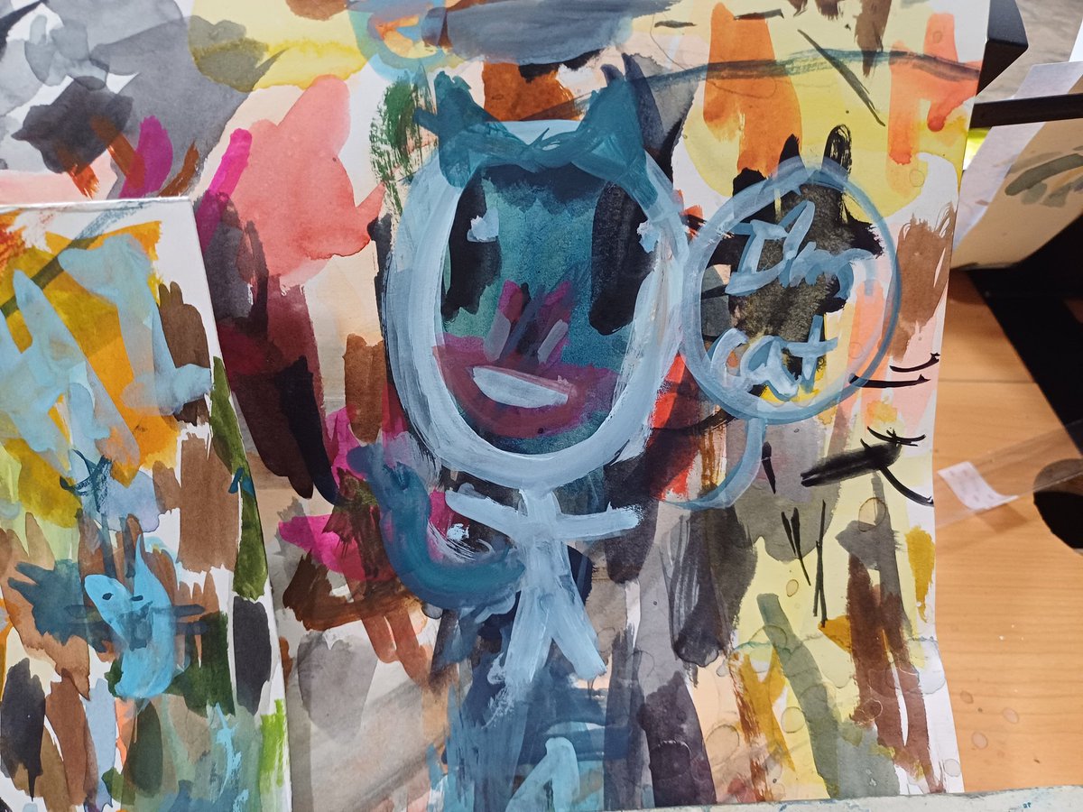 근황)입시미술 하고 있어요 제가 그린 고양이 보실래요?