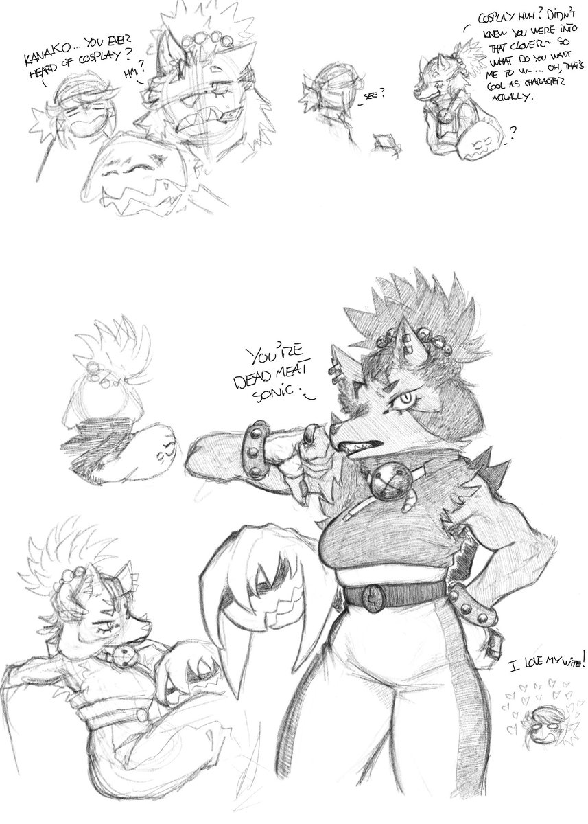 Cv54739064's tweet photo. Kanako cosplaying 
#UndertaleYellowfanart 
#SurgeTheTenrec https://t.co/T1kIRAgPTX