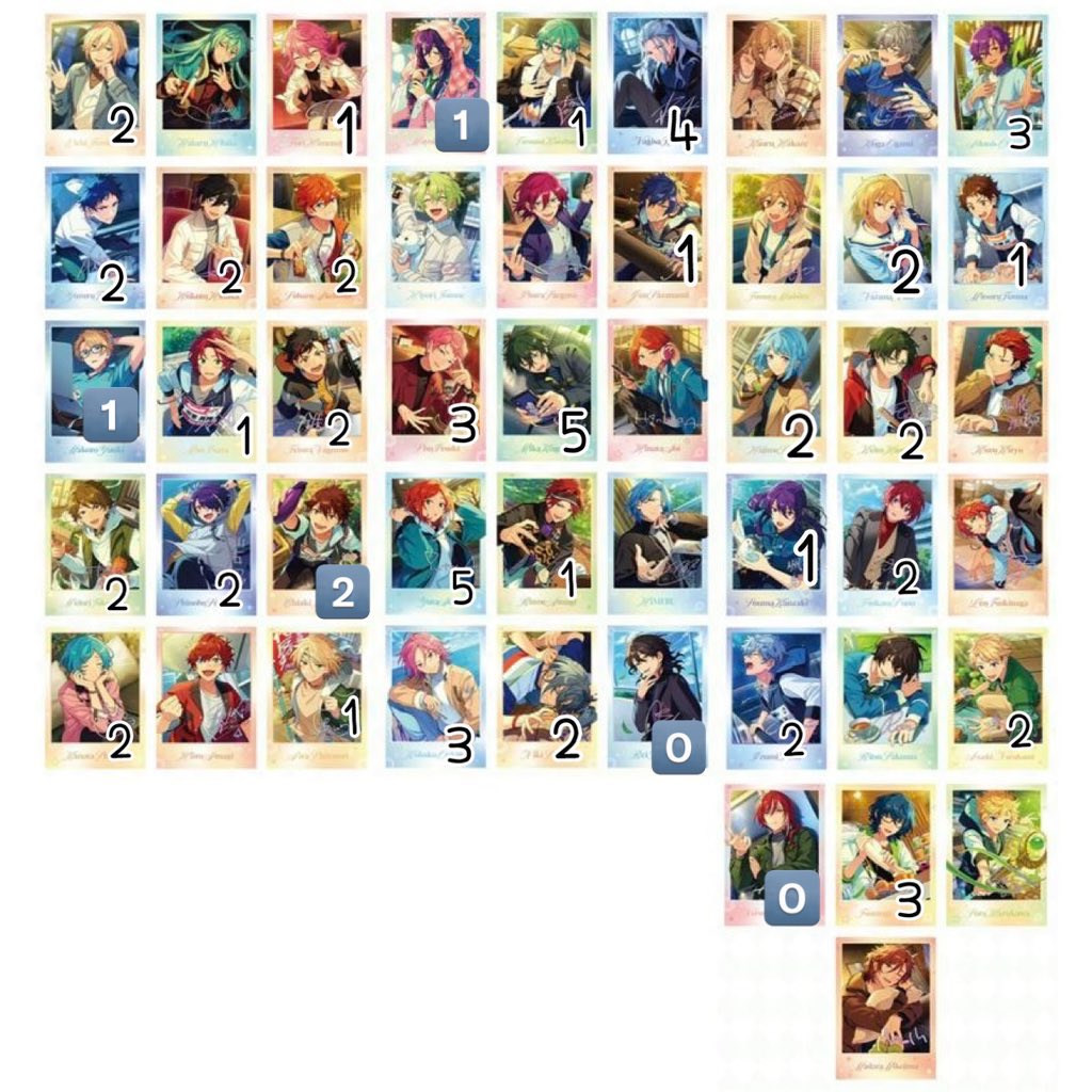 交換】 あんさんぶるスターズ！！ あんスタ 中国 序曲 ポラロイド 写真