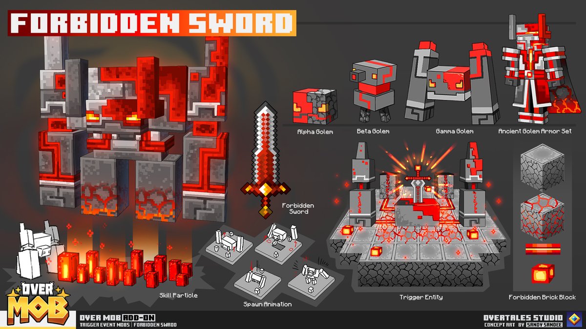 OvertalesStudio's tweet image. Forbidden Sword Concept Art🗿
The in-game guidebook covers everything from items and drops to mob mechanics. We’ve put a lot of effort into it in the hope that it helps you make the most of every adventure.
#Minecraft #OverMobAddOn