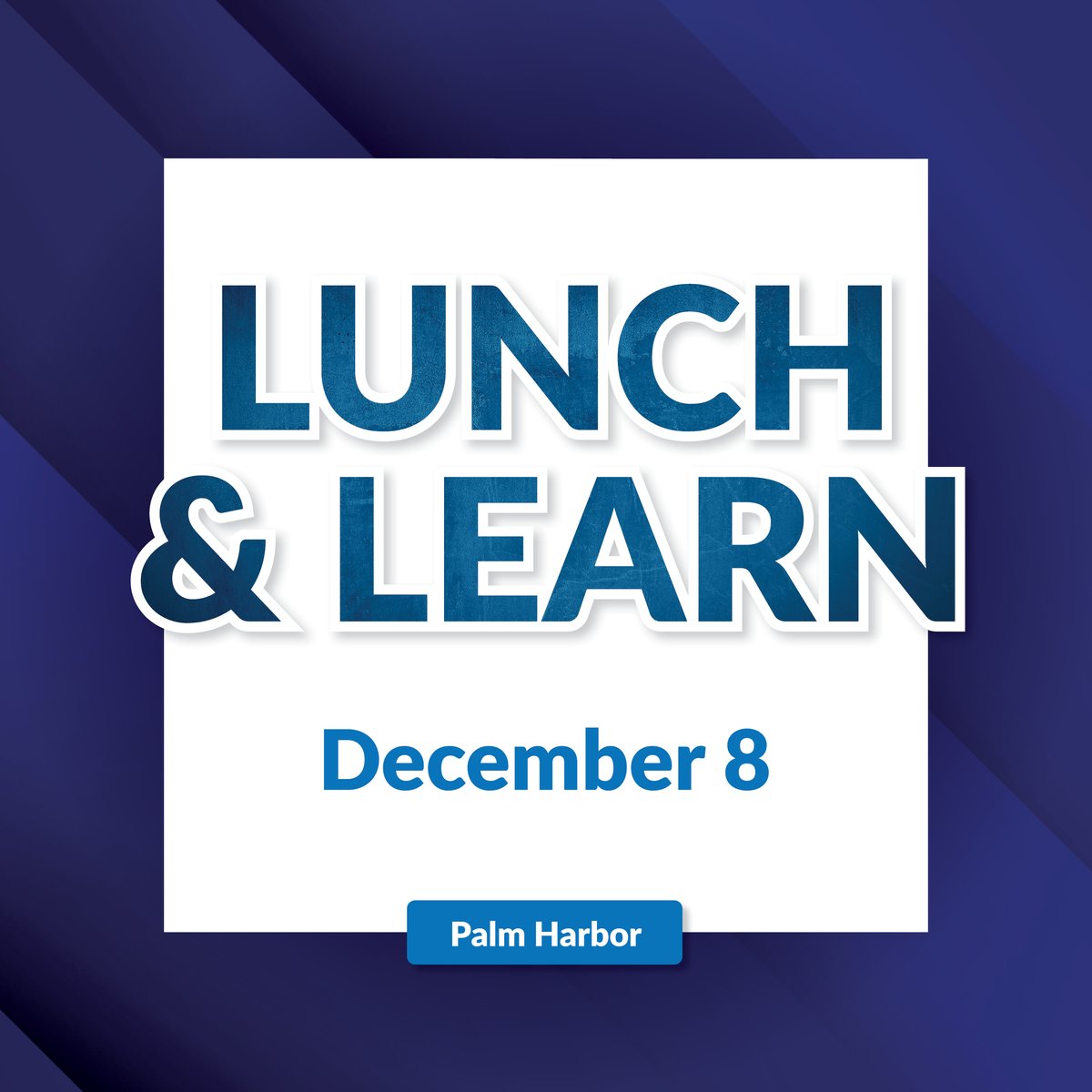 RAFofFlorida's tweet photo. Level up your lunch break on Dec 8 in Palm Harbor for a Lunch &amp; Learn filled with insight, connections, and great food. ✨

📍La Femme Institute

Sponsored by Barker Martin and FUEL!

👉 RSVP: https://t.co/Hrf5Gzz4nH

#raf #growwithraf #networkingthatworks  #lunchandlearn https://t.co/DL6wvlNSAw