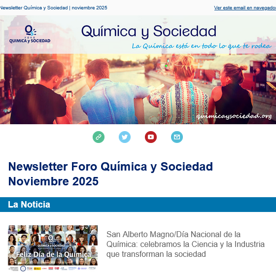 ForoQyS's tweet image. Ya disponible nuestro Boletín de #Noviembre, el mes de la #Química. Consúltalo aquí 👉bit.ly/4ixXhuL