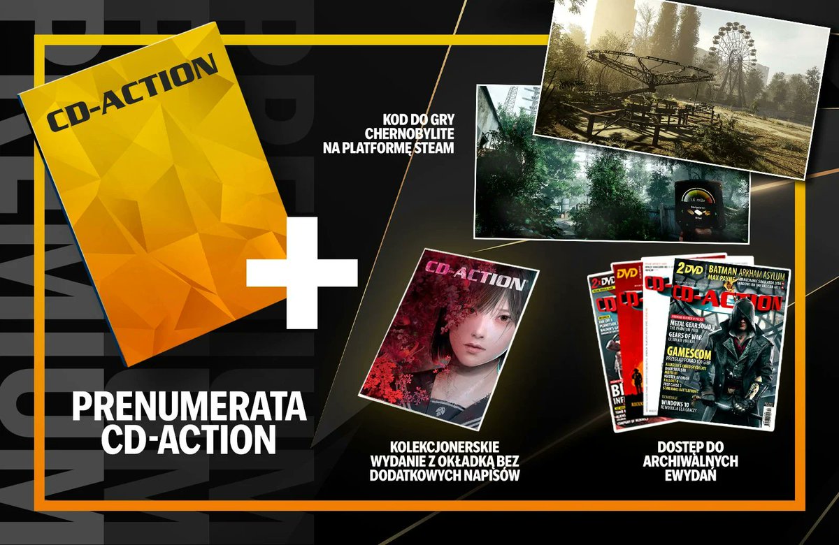 TheFarm51's tweet photo. [PL ONLY] 

A czy wiedzieliście, że w najbliższym wydaniu @cdaction [1/2026] w opcji prenumeraty premium dostaniecie Steamowy kod na Chernobylite: Complete Edition❓☢️

No to już wiecie! 🙌

✅ Więcej informacji tutaj:
https://t.co/KYf46s0zP6

#chernobylite #cdaction https://t.co/V4wHBVGSr1