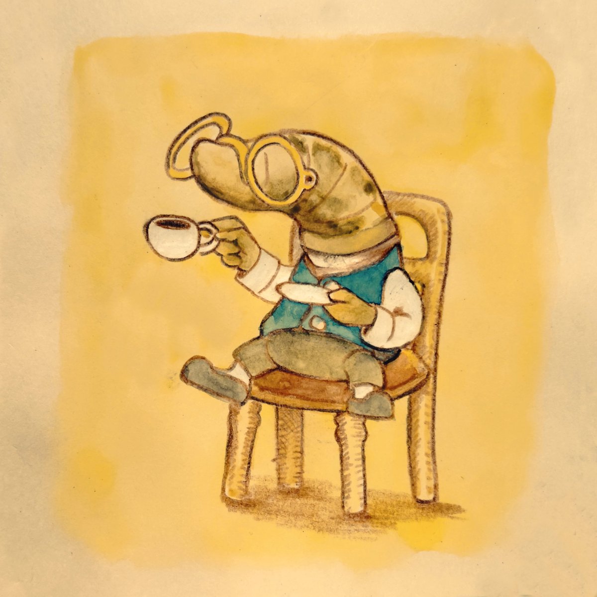 He is Mr. Worm, and he lives in a burrow underground.