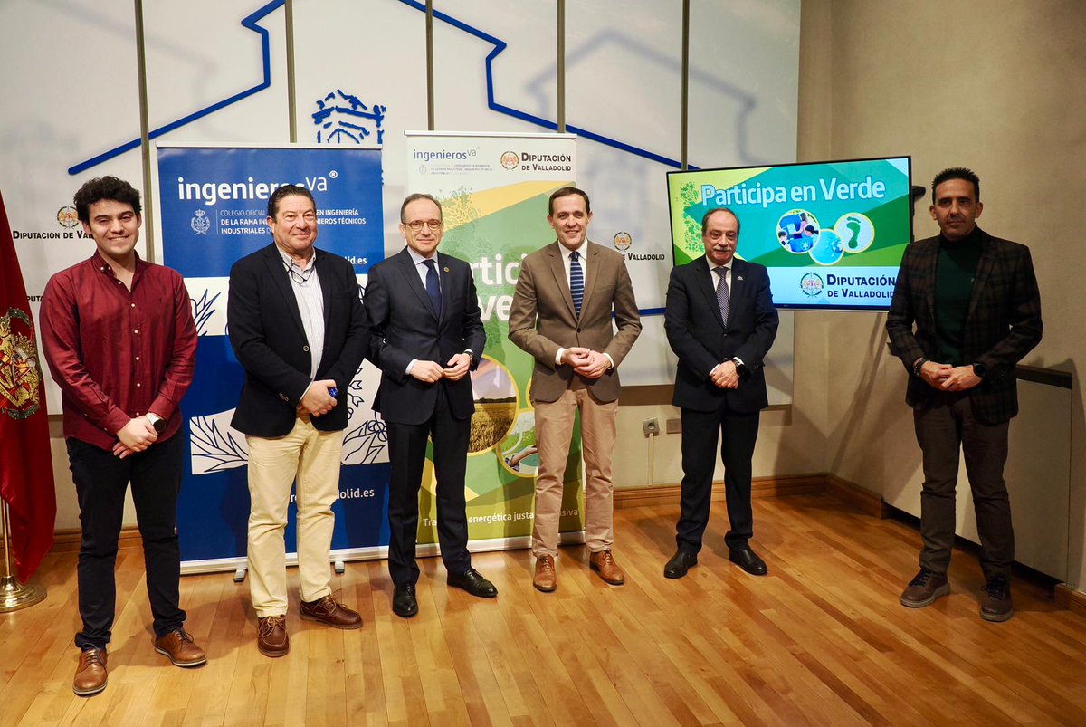 🌿 El presidente <a href="/Conrado_Iscar/">Conrado Íscar</a> y el decano de @ingenierosVA Rafael Álvarez presentan la 2ª edición de Participa en Verde.

📍 En 2025 la iniciativa llegará a Campaspero, La Seca y Viana de Cega, consolidándose como un proyecto clave para impulsar una transición energética.