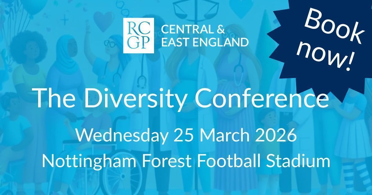 RCGPVoT's tweet photo. Join us for our 3rd Diversity Conference themed 'Inclusivity in Communication'. Hear from inspiring speakers and enjoy cultural workshops. Book now, as spots are limited! 👉 https://t.co/SZ0JrOESOV https://t.co/nf9N1jeDi3