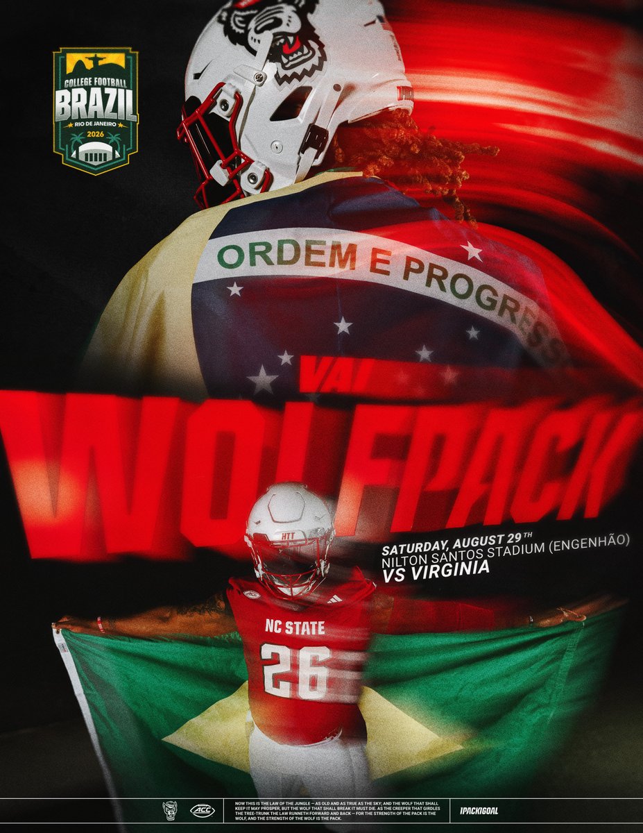 Rio, here we come! 🇧🇷

We will open the 2026 season by taking part in the historic College Football Brasil  -  the first-ever FBS college football game played in South America.

📰: bit.ly/4aoYa6D