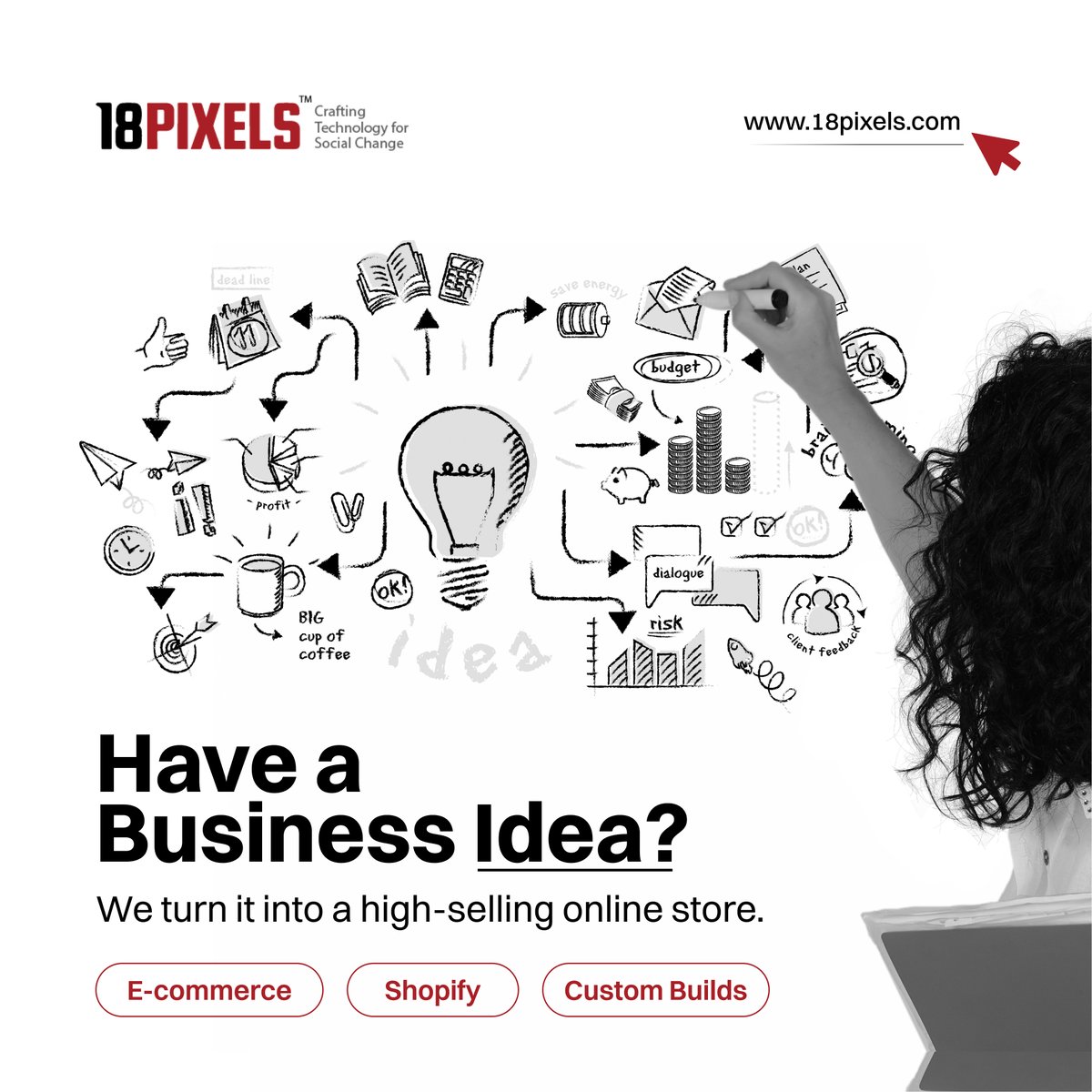18pixels's tweet image. Whether you&apos;re starting a new brand or scaling an existing one, our expert team creates online stores that attract customers, build trust, and boost sales.

#18Pixels #EcommerceDevelopment #ShopifyExperts