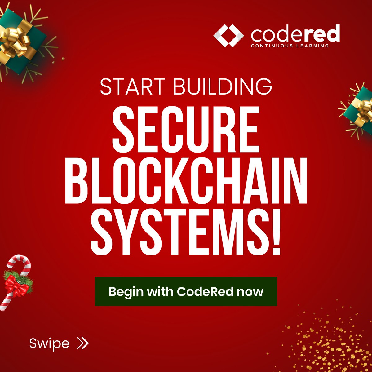 CodeRed_Pro's tweet image. 🚀 Ready to build your future in blockchain? Enroll now in our Secure Blockchain Developer path: bit.ly/43WIIuG 

Get 4 courses and 12+ hours of self-paced learning in smart contracts, private blockchains, and NFTs. Get started with CodeRed today.  
 
#CodeRed…